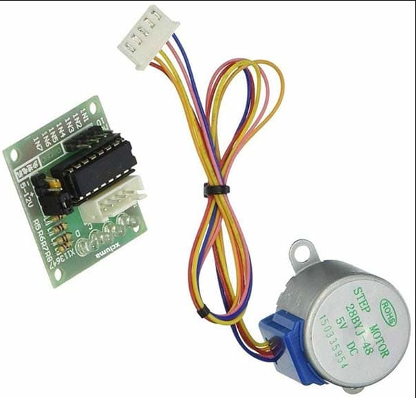 28BYJ-48 ULN2003 5V Stepper Motor + ULN2003 Driver Board Suitable for Arduino Driver Test Module Stepper Motors DIY Kit – KSH 500 at CLOUD SENSORS Mombasa – Top quality motors. Best electronics in Kenya. Shop now for Arduino, ESP32, sensors and IoT devices.